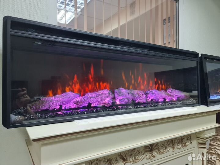 Электрокамин линейный очаг Joker 62 Джокер