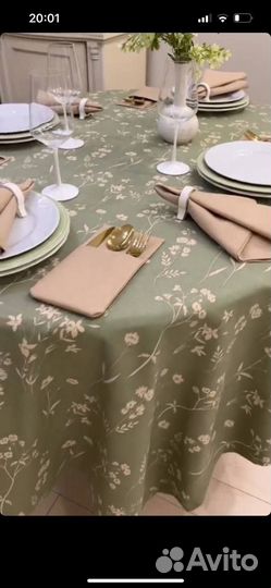 Скатерть водоотталкивающая из ткани Duck