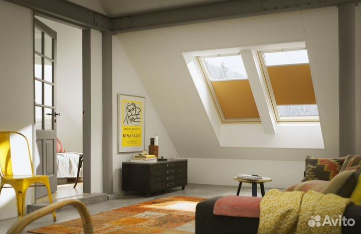 Рулонные шторы на мансардные окна