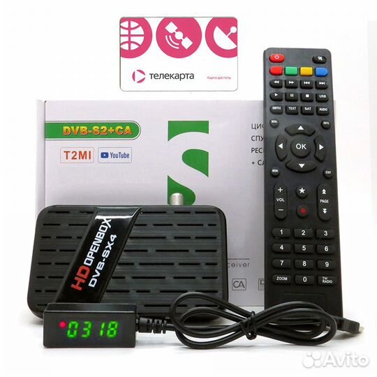 Телекарта с ресивером Openbox SX4