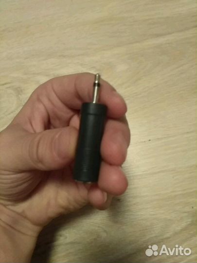 Переходник Джек миниджек чёрный 6.3