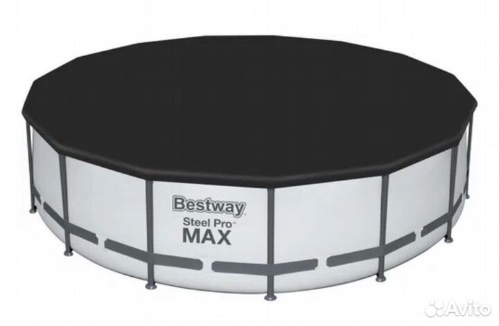 Каркасный бассейн 4,57/1,22 лесница тент насос