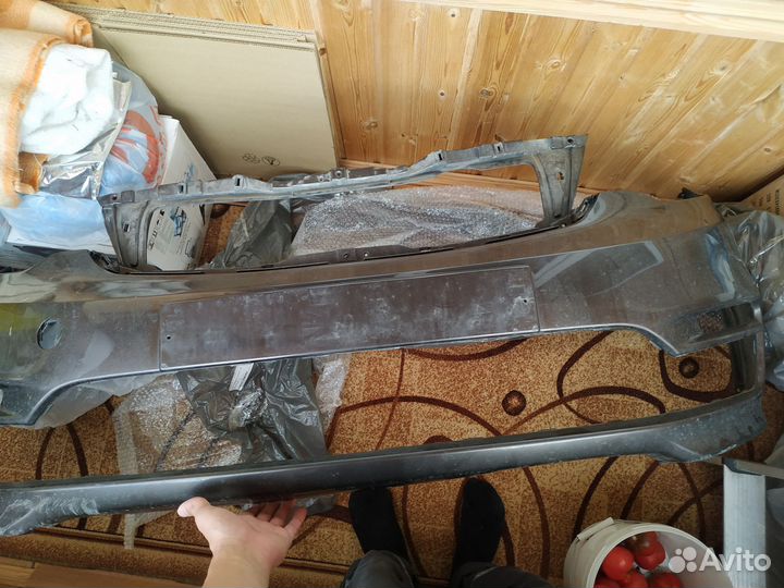 Передний бампер kia rio 3 коричневый