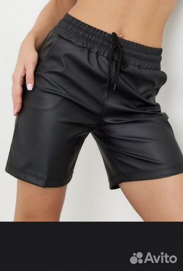 Шорты из эко кожи