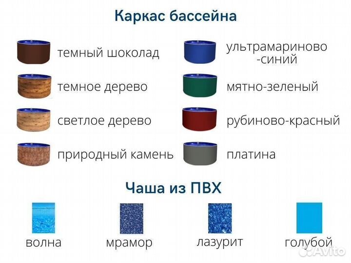 Каркасный бассейн Лагуна овальный