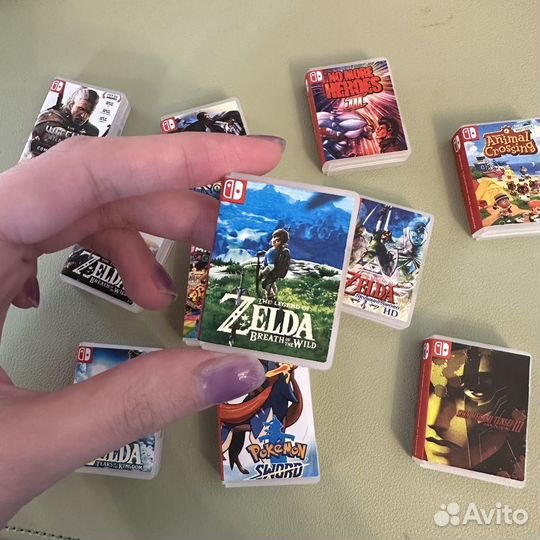 Кастомные мини-кейсы для игр Nintendo Switch