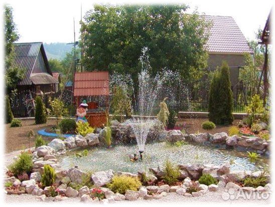 Насосы для фантанов с насадками