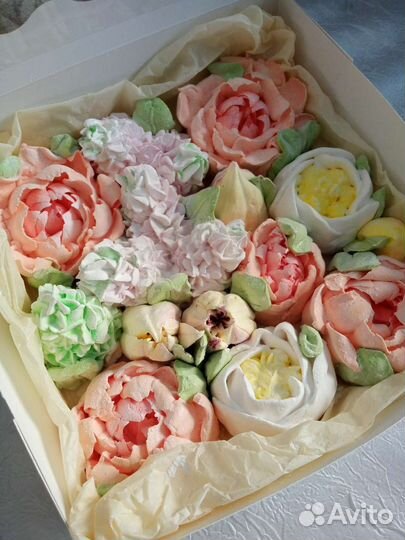 Съедобные букеты из зефира