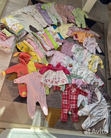 Огромный пакет вещей для девочки 56-68