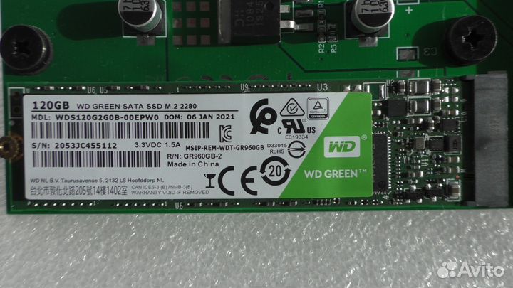 SSD 120GB WD green SATA M.2 2280