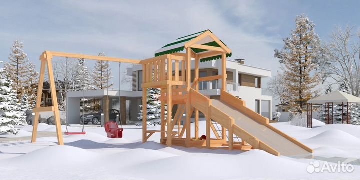 Детская площадка зима/лето