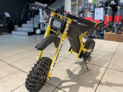 Детский электромотоцикл байк KiloWatT желтый
