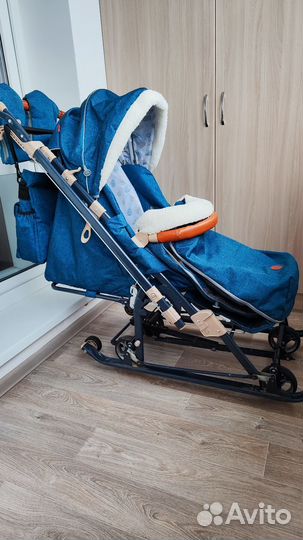 Санки коляска Ника нд7-8K