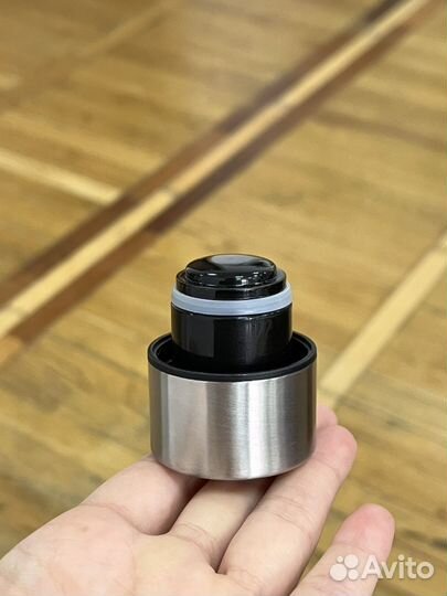 Бутылка доя воды серая герметичная