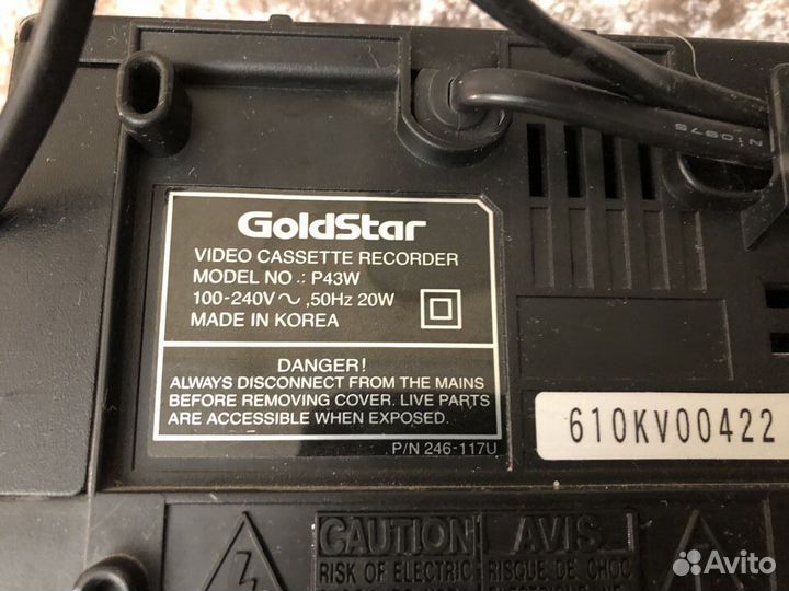 Видеомагнитофон GoldStar (LG)