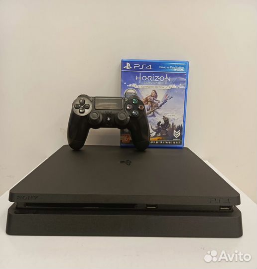 Sony Playstation 4 Slim 2208 B 1 TB б/у + Horizon