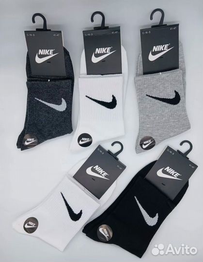 Новые запакованные носки nike 10 пар
