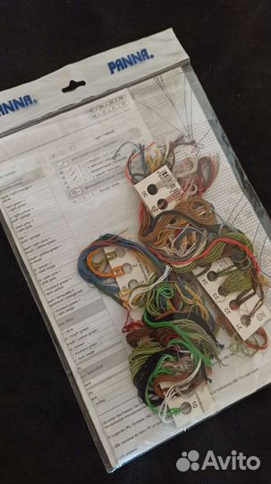 Остатки набора для вышивания крестиком Panna