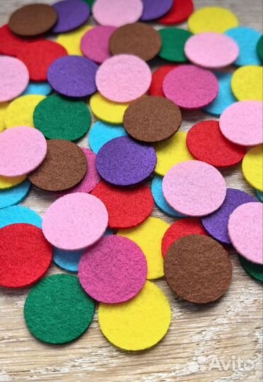 Фетровые кружочки