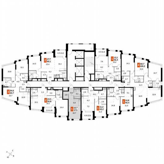 Квартира-студия, 27,5 м², 4/29 эт.