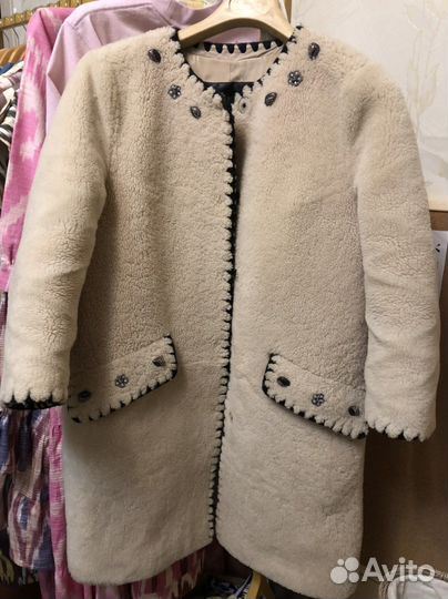 Шуба из натуральной овчины снежная королева