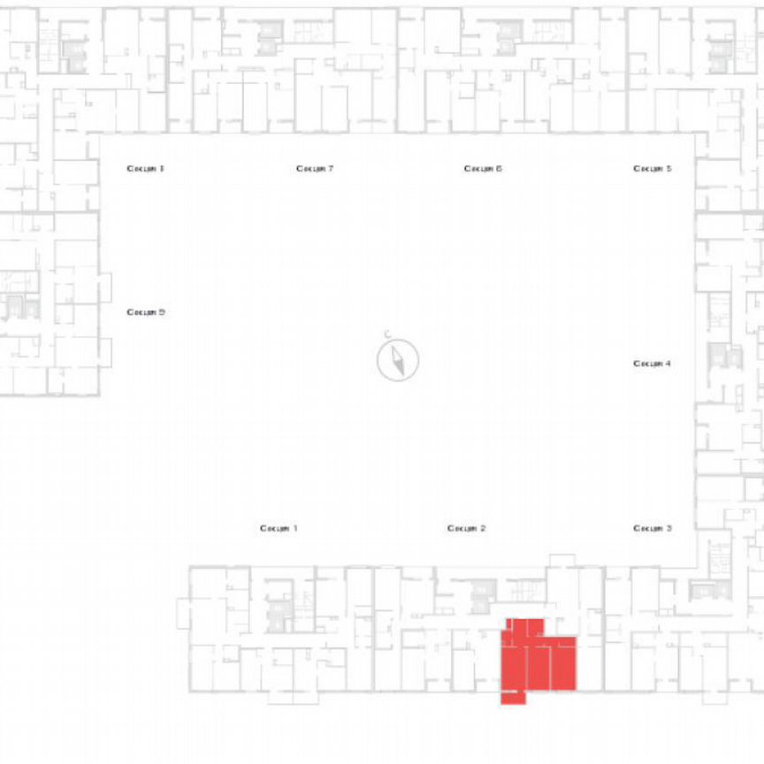 2-к. квартира, 66,4 м², 1/14 эт.