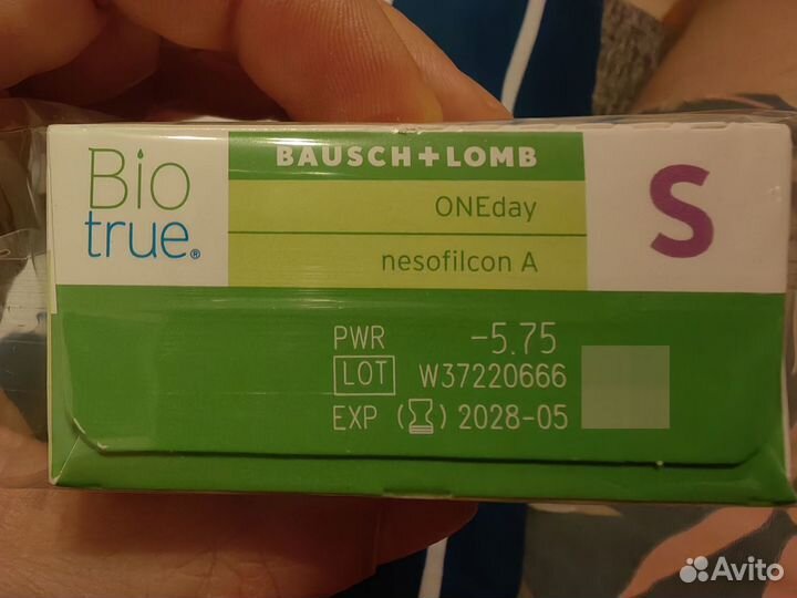 Линзы контактные Bio true Oneday -5.75