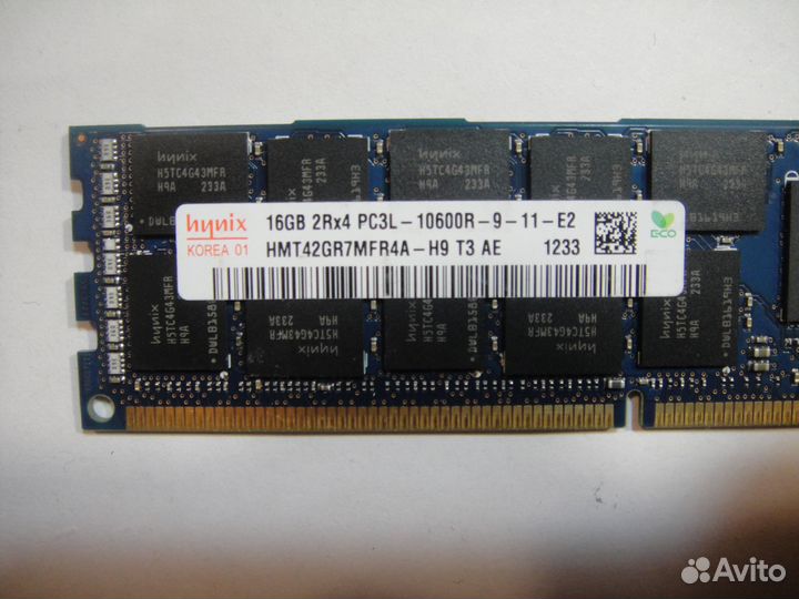 Серверная DDR3 16gb 1333 мгц REG EC