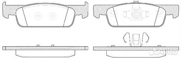 Колодки тормозные renault logansandero 12- перед