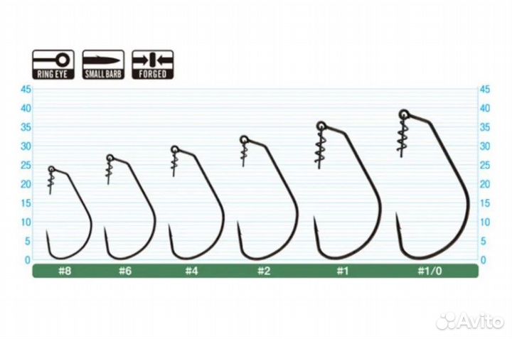Крючки офсетные Owner 51757 (оригинал)