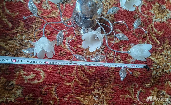 Люстра потолочная светодиодная с пультом бу