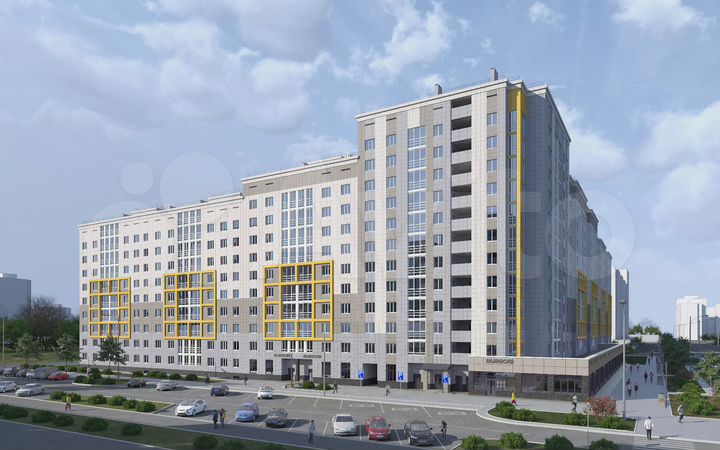 1-к. квартира, 40,1 м², 8/12 эт.