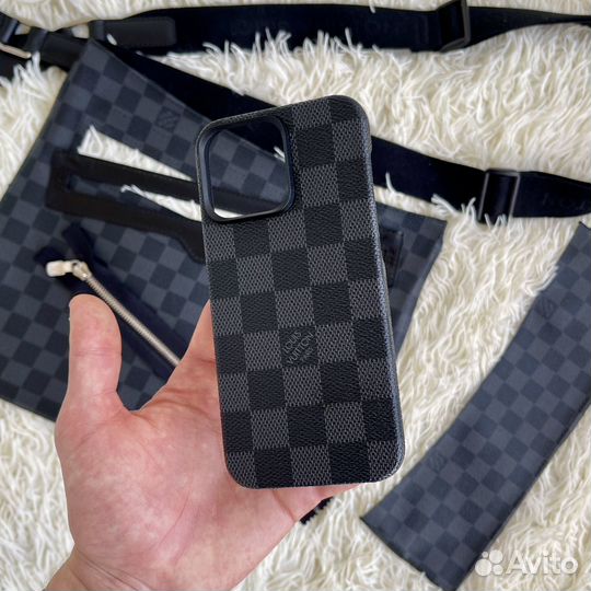 Чехол Pitaka на iPhone 15 pro max custom LV