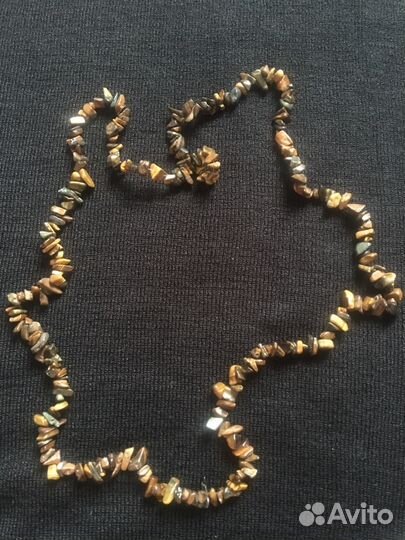 Бусы тигровый глаз