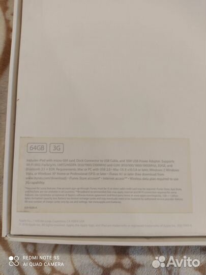 Планшет apple iPad 2 64 gb 3G