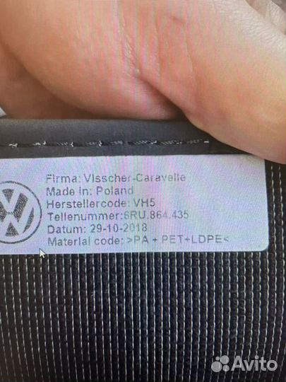 Коврики ворсовые на Volkswagen Polo