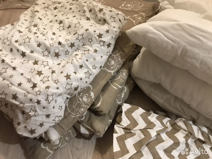 Бортики в детскую кроватку, одеяло