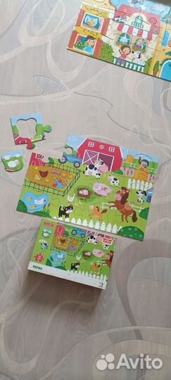 Крупные пазлы сортеры do do для малышей