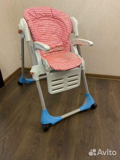 Детский стульчик для кормления chicco polly