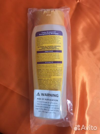 Безсульфатный шампунь cantu
