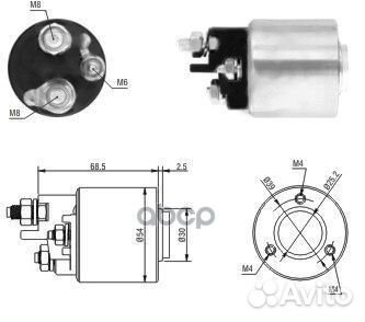 Втягивающее реле стартера 46113 meat & doria