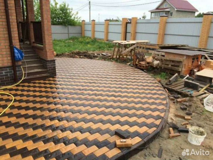 Укладка тротуарной плитки