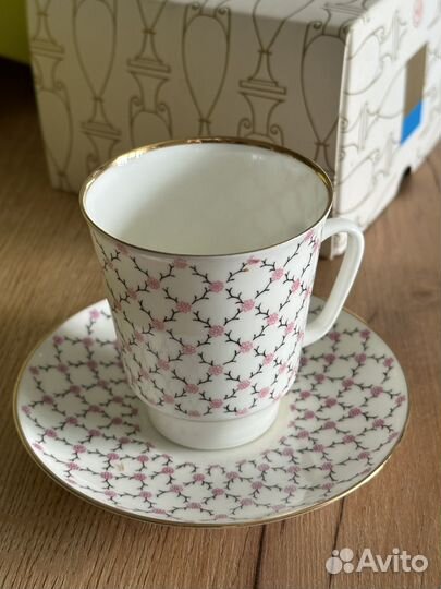 Кофейная пара лфз костяной фарфор