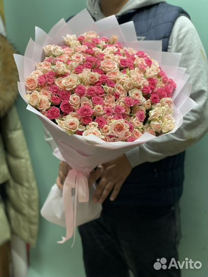 Кустовые розы цветы