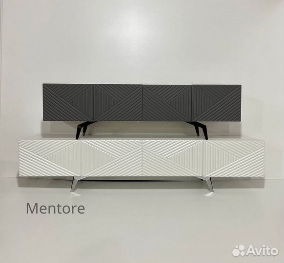 Тумба тв Bravo с фрезеровкой (на опорах)