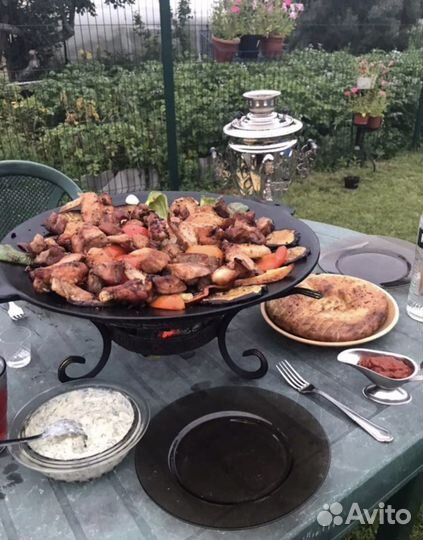 Cадж чyгунный 40cм +подставка