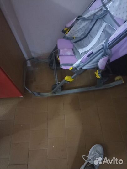 Детские санки коляска бу