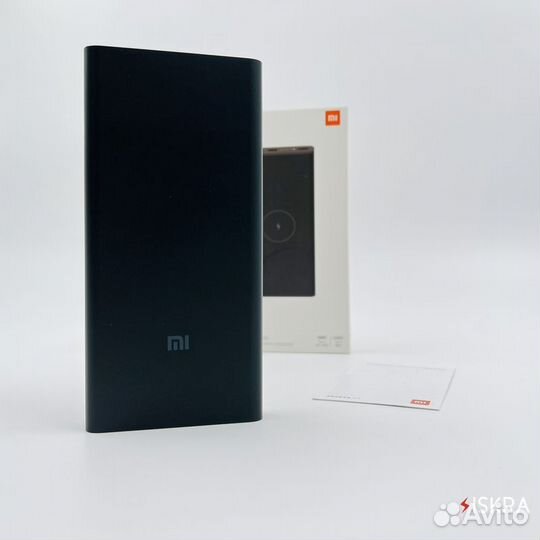 Powerbank xiaomi 10000 беспроводная зарядка (black