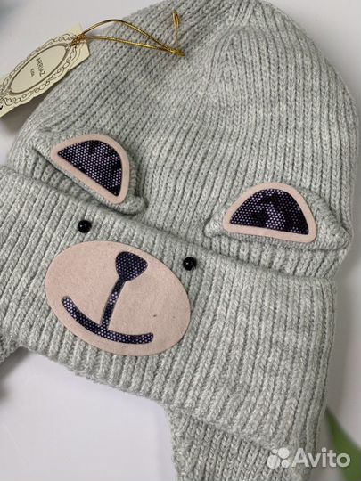 Детская шапка с мордочкой