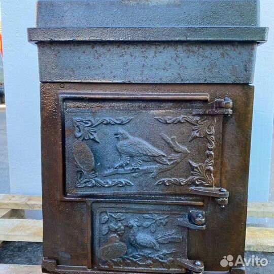 Печь дачная чугунная большая
